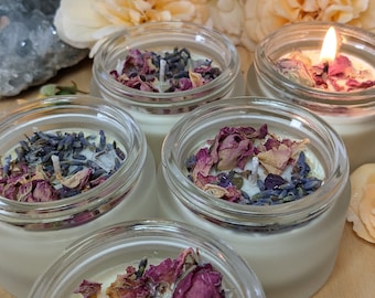 Sacred Crystal Unconditional Love and Abundance Soy Candle scented with Certified Organic Essential Oil: