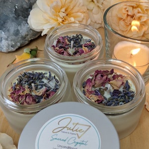 Sacred Crystal Unconditional Love and Abundance Soy Candle scented with Certified Organic Essential Oil: zdjęcie 3