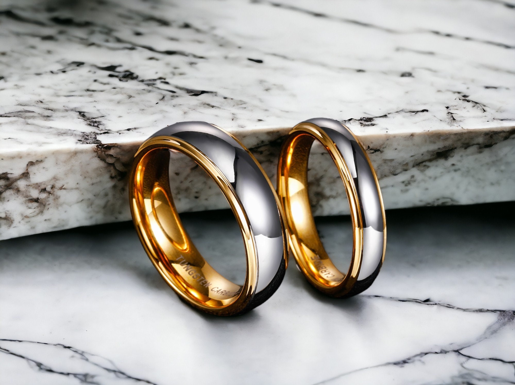Calefee Anelli di Fidanzamento Donna, Anello Fascia Uomo Calefee Anelli di Fidanzamento Donna, Anello Fascia Uomo