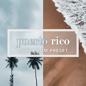 2 Lightroom Presets Puerto Rico Beach Tones | Desktop and Mobile Presets | Instagram Filter for Bloggers | Lifestyle Filter | Minimalism