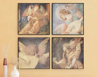 Angel Paintings | Angel Frescos | Angel Wall Art | Inspirational Wall Art | Christian Art | Religious Gifts | Inspirational Gifts | Cherubs