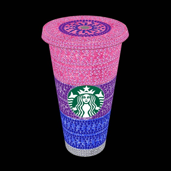 Bisexual Pride Starbucks Rhinestone Tumbler | Bling Tumbler | Crystal  Tumbler | Rhinestone Mug | Starbucks Bling Tumbler | LGBTQ | Pride Mug