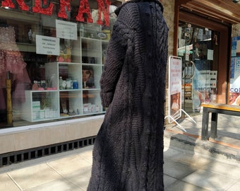 floor length sweater coat