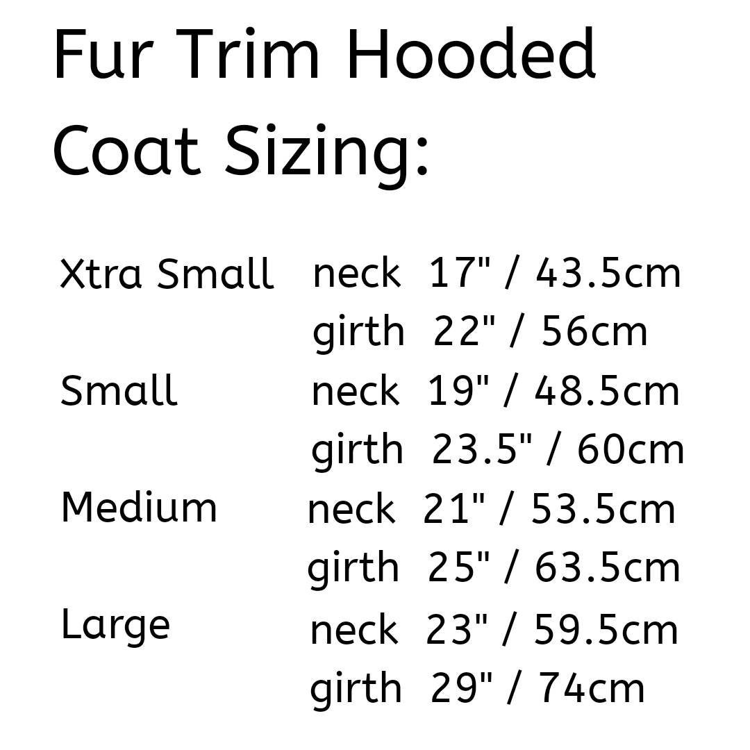 Dog Winter Coat With Fur Trim Hood White Etsy Canada