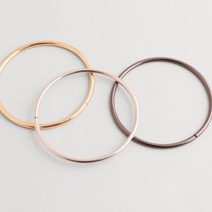 Asa metálica en forma de O para bolso: Hebillas de anillo en O para asa de bolso, herrajes para bolsos