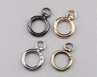 Lowats Ganci Portachiavi 5 Pezzi Gancio Girevole Portachiav Anello Portachiavi Girevole Moschettoni Girevoli Lega Fibbia Del Bagaglio Girevole Moschettone Girevole in Metallo Moschettoni a Forbice