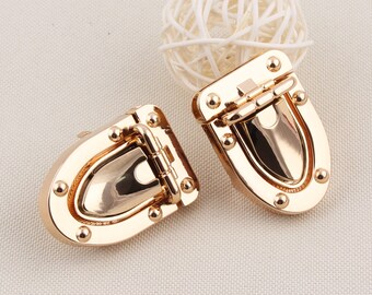 1PC,2PCS purse Locks,bag lock,purse closure,purse clasp,clutch lock,bag hardware,press lock