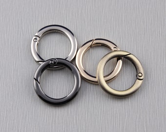 25mm)flat ring,alloy spring ring,clasp,spring gate ring,spring ring,gate ring,snap hook,o ring,purse hardware,purse ring