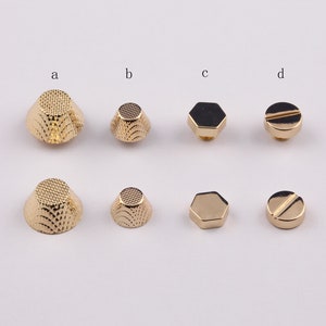 4 STÜCKE 8 STÜCKE Geldbörse Füße,Geldbeutel Füße Bolzen,Tasche Füße,Geldbeutel Boden Bolzen,Tasche Schraube Schäkel,Gold Geldbörse Füße,Geldbeutel Kurzschlüsse,Bolzen Tasche Füße