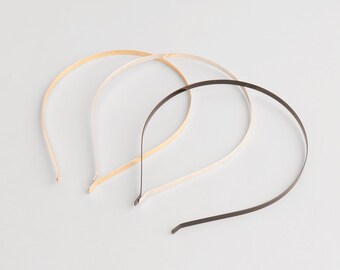 Diadema metálica de 5 mm: Diadema desmontable para el cabello, ideal para manualidades.