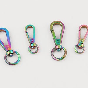 14mm/9mm immer Rianbow Swivel Clasps Hook : Handbag Snap,Purse Clip Findings