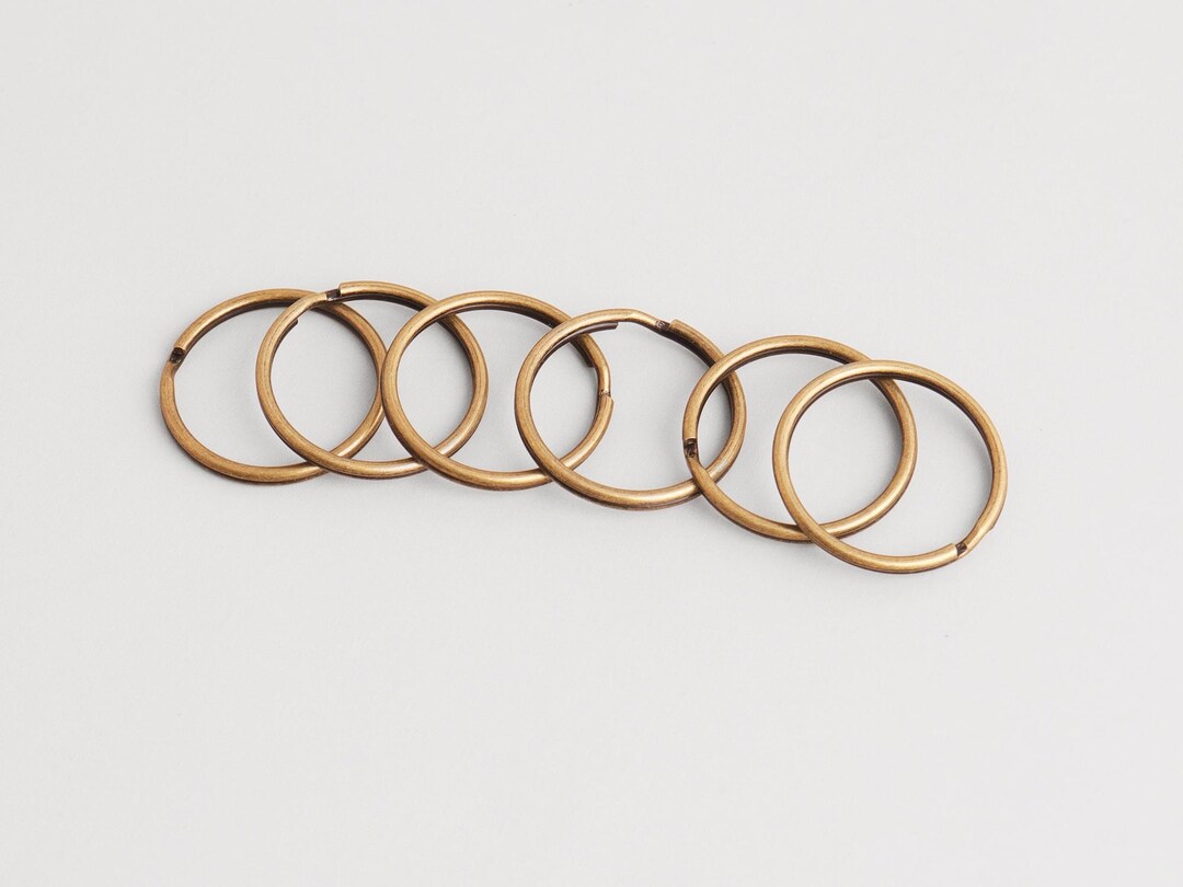 Keychain Size Inner 26mm Inner Round Key Ring : Flat Split Keyring,keychain and Key Rings ...