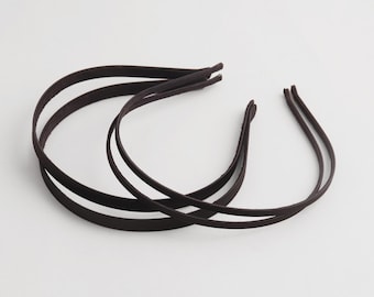 Diadema metálica de 5 mm/10 mm: Diadema cubierta de tela, piezas para accesorios de cabello DIY