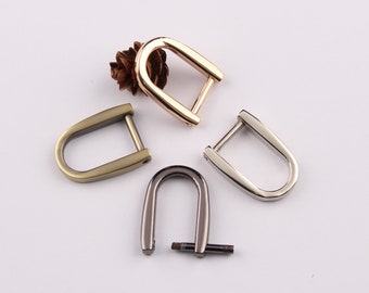 14mm hoefijzer d ring, d ring, tas hardware, u-vorm ring, riem connector, d gesp, tas connector, sieraden, ringen, d sluiting
