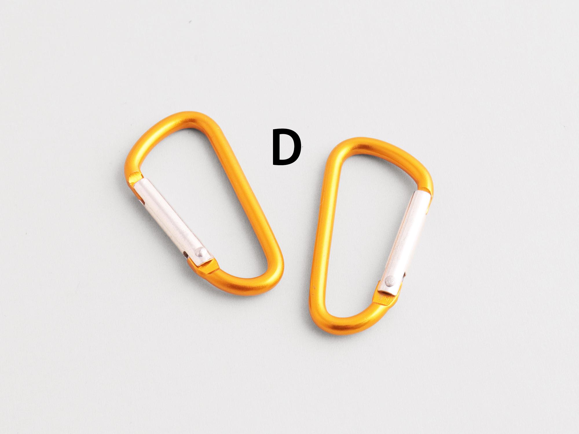D Karabiner : Carabiner Hook Clasp Spring Keyring Camping