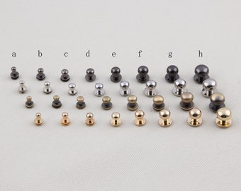 8PCS screw rivets Chicago screw 4mm 5mm 6mm 7mm 8mm 9mm 10mm 12mm screw studs,screw,back rivet,Purse feet Screw