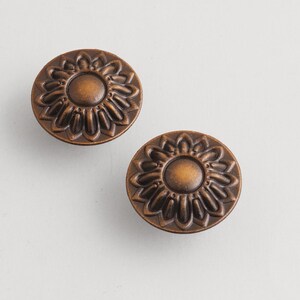 Vintage Drawer Pull : Sunflower Pulles Jewelry Box Drawer Handle Knob