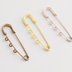Safety Pin Brooch : Jewelry Pendant Crafts And Charms Fasteners Accessories