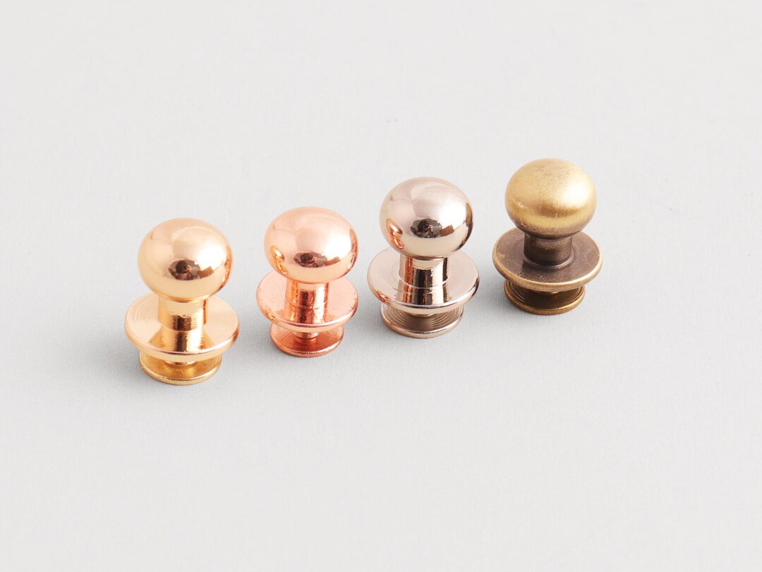 Hardware Fitting Rivets 10mm Round Screw Rivets : Screwback Rivet Purse Handbag Hardware ...