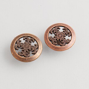 Drawer Pull : Hollow Symmetrical Pattern Round Knob, Furniture Hardware Accessories