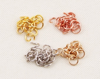 100PCS(OD 8mm 10mm)connector charm,key chain link,key chain joint,key chain connector,hook connector,key chain accessories,connector clasp
