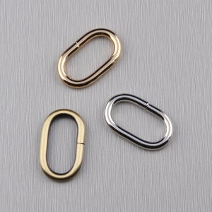2PCS,4PCS,8PCS (ID 32mm) anneaux ovales, boucle ovale, boucles ovales, sac à main métal, bagues de sac, sac à main, matériel d’artisanat en cuir, fabrication de sac