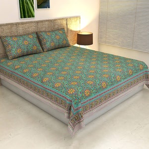 Indian handmade block print cotton duvet cover