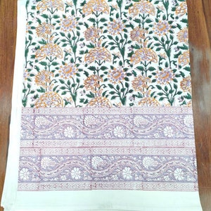 Indian handmade block print cotton duvet cover
