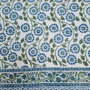 Indian handmade block print cotton duvet cover