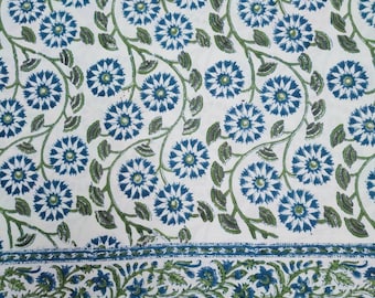 Indian handmade block print cotton duvet cover