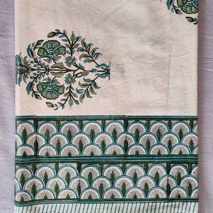 Indian handmade block print cotton duvet cover