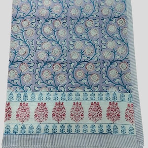 Indian handmade block print cotton duvet cover