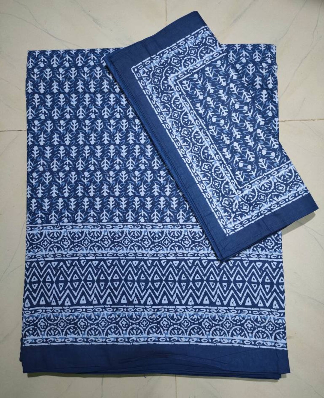 Indian Handmade Block Print Cotton Duvet Cover Etsy