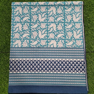 Indian handmade block print cotton duvet cover
