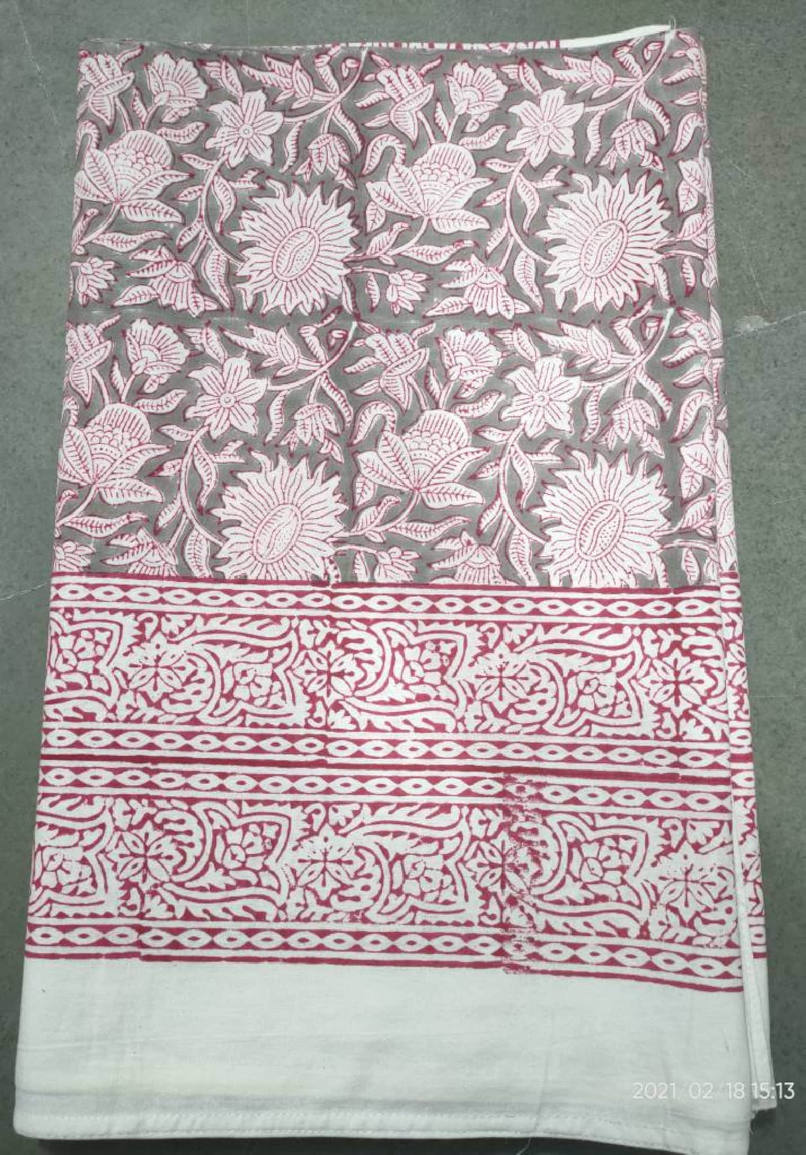 Indian Handmade Block Print Cotton Duvet Cover Etsy