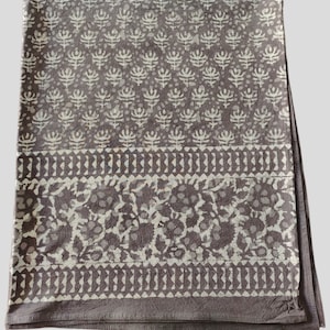 Indian handmade block print cotton duvet cover (dabu print)