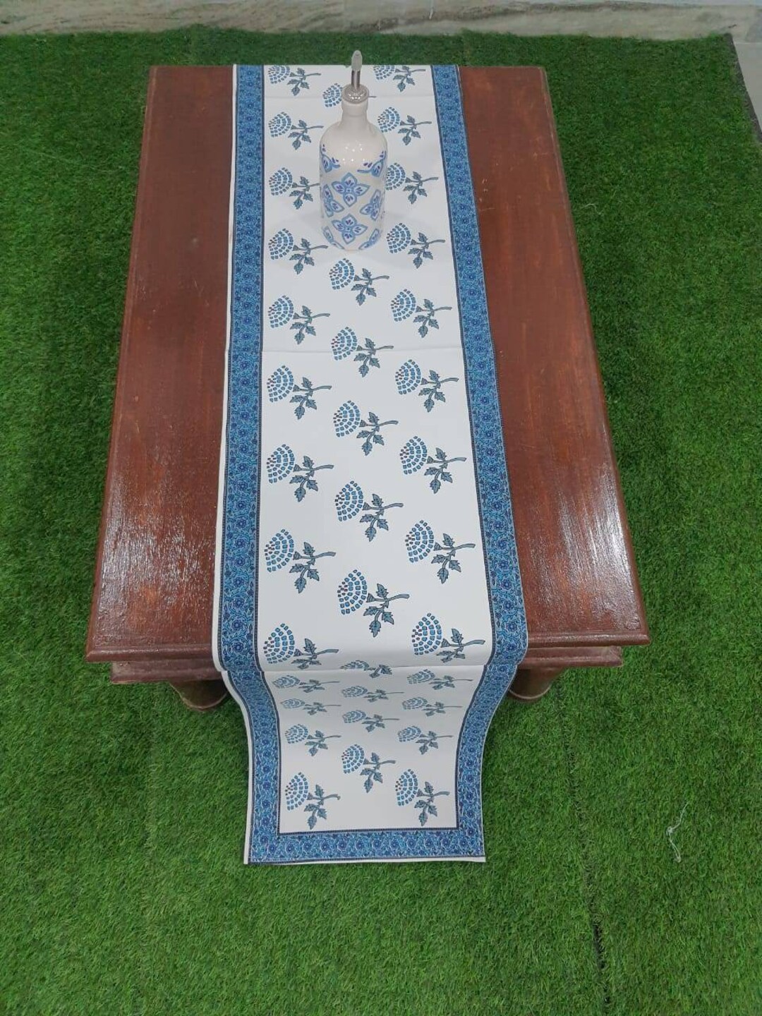KLAVATE 10 Stück Handbedruckte Baumwoll-Servietten – Jaipuri Design, 40x40 Cm
