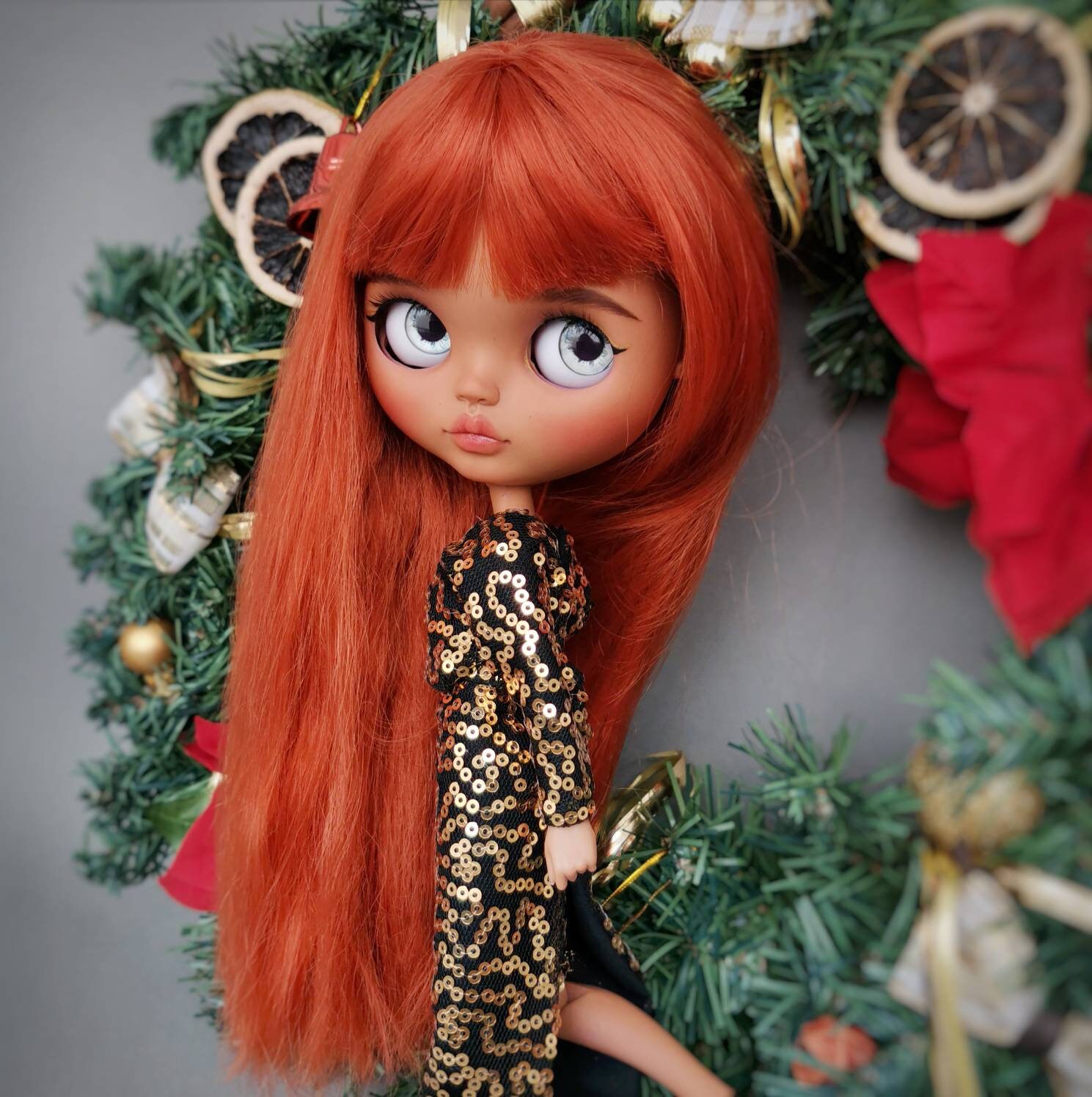 Sold. I can make to Order. Red hair Blythe Custom Doll Tbl Etsy