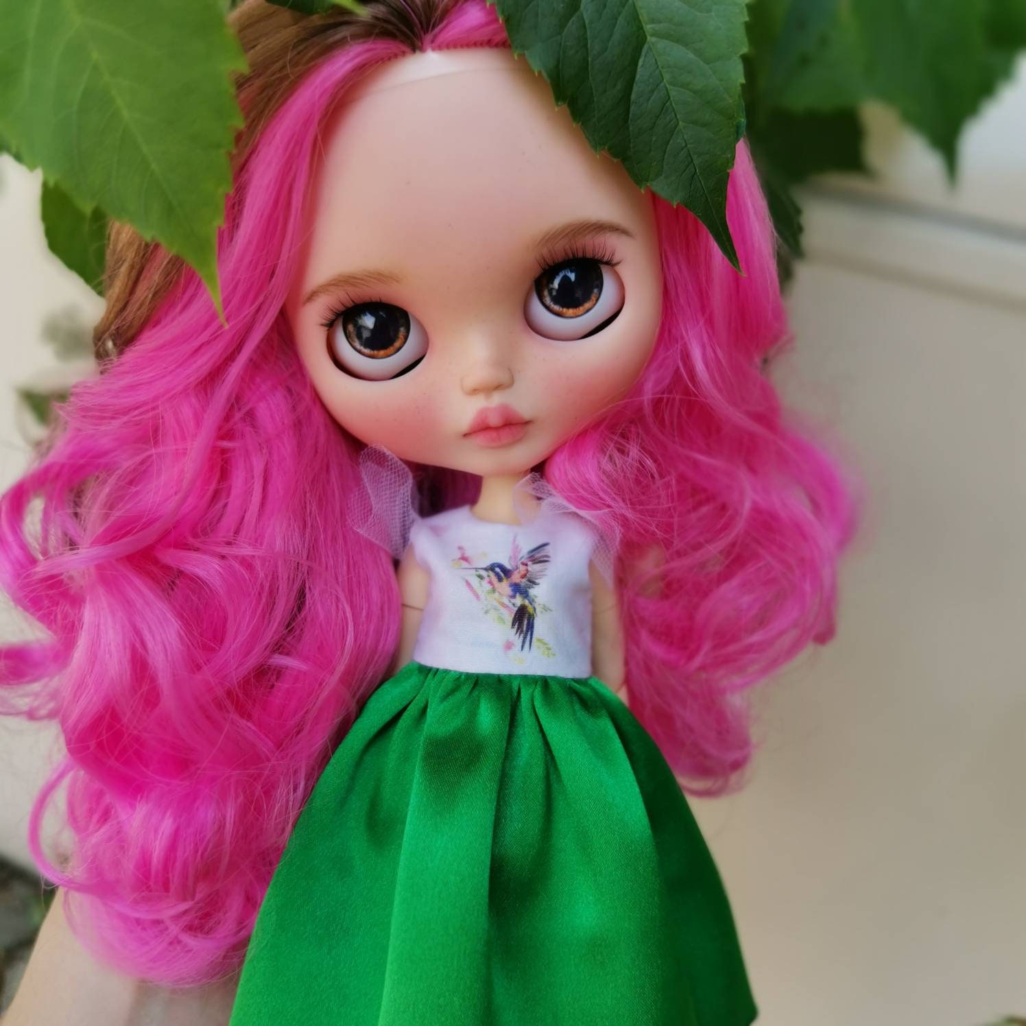 SALE . Pink hair doll. Custom Blythe Tbl. My little Etsy