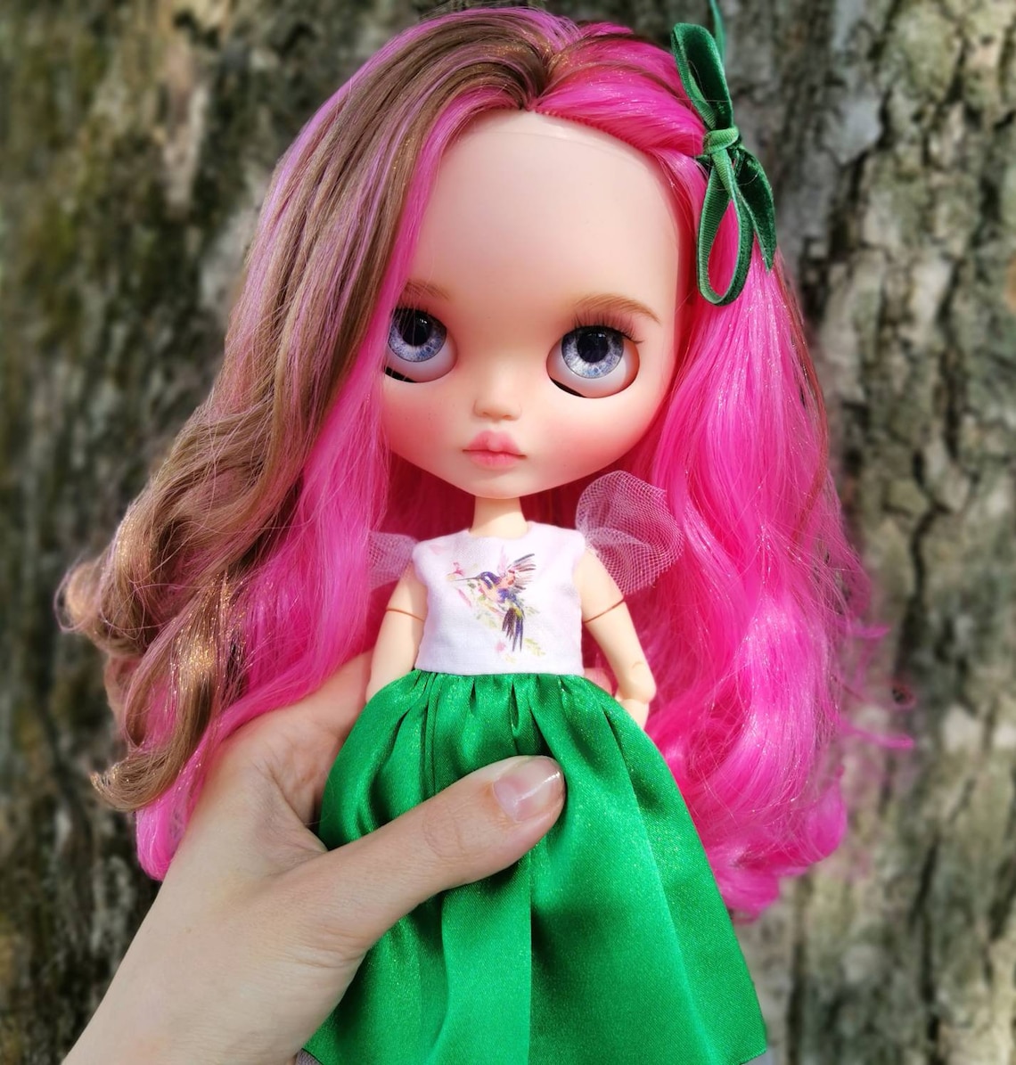 SALE . Pink hair doll. Custom Blythe Tbl. My little Etsy