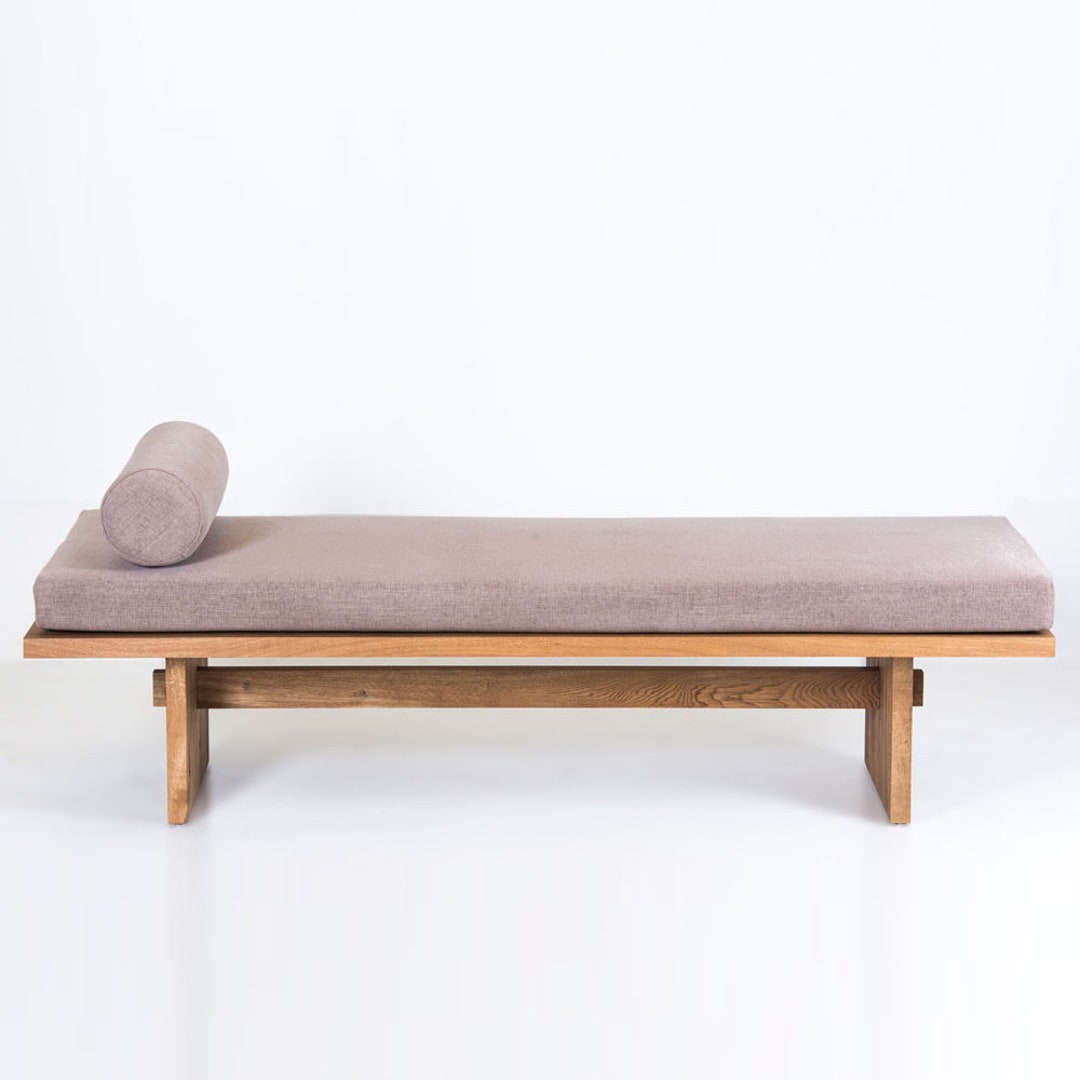 KAMA/ Daybed Handmade Oak Wood Daybed Modern Daybed Wooden Etsy