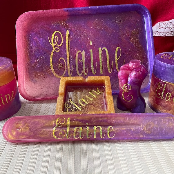 Girly Rolling Tray Etsy