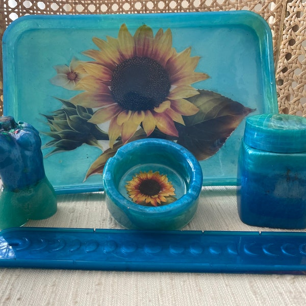 Sunflower Weed Tray Etsy