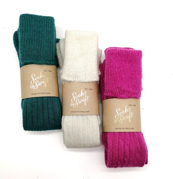 Ladies Mohair Wellington Socks Knee 