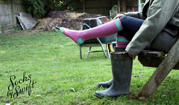 Wool Contrast Shooting Socks for 