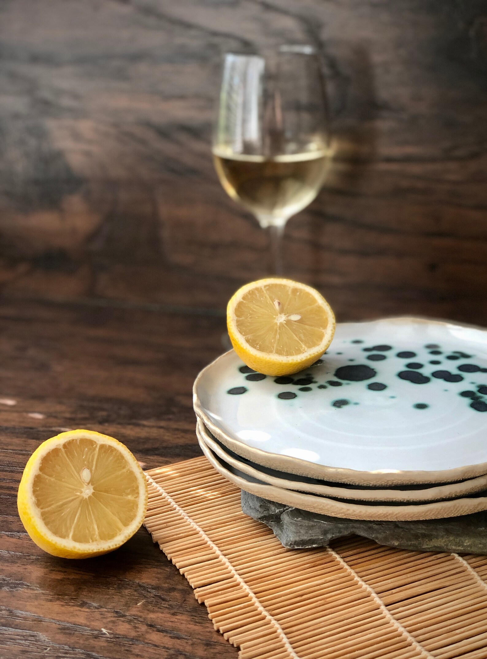 Ceramic Dinnerware Set of Dessert Dinner Plates / Soup Bowl | Etsy