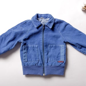 Baby Corduroy Jacket vintage cord jacket kids 80s corduroy jacket retro outerwear kids wear baby bomber jacket kids 80s clothing size 91