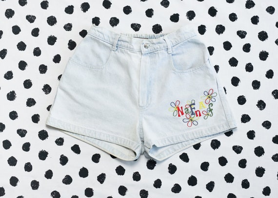 Vintage Teen Girl Clothing Denim Shorts . Age 12 … - image 1