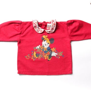 Vintage Kids Wear Größe 80 Disney Sweatshirt rot mickey Mouse Sweatshirt Kinder Kleidung Pullover Sweatshirt Kinderpullover Kinder Outfit Kinderkleidung