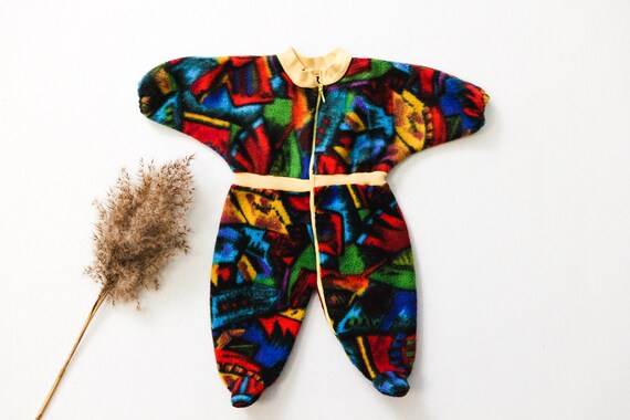 Vintage Red Striped Baseball Bunny Baby Jumpsuit Jumper Overall